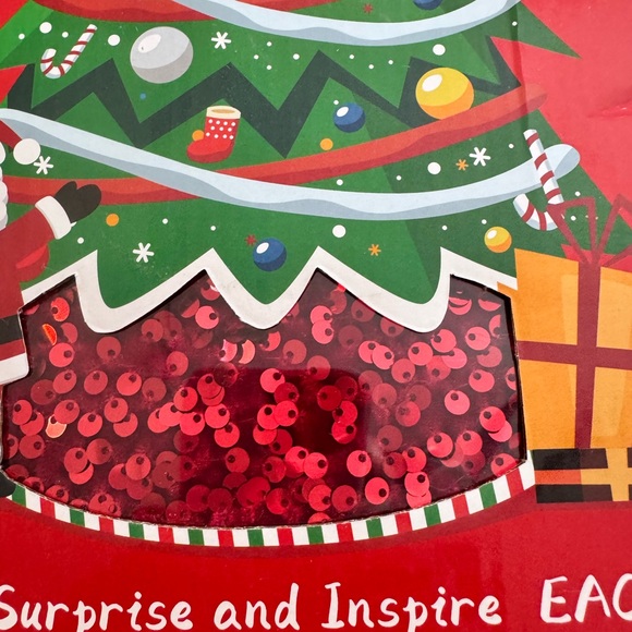 Red Sequin Christmas Tree Collar Skirt - Picture 11 of 11